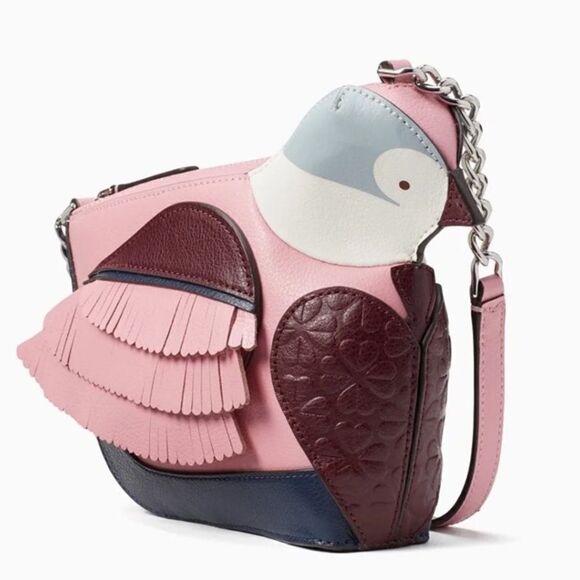 AUTHENTIC KATE SPADE LOVE BIRDS PINK MULTI COLOR CROSSBODY BAG - Picture 2 of 11